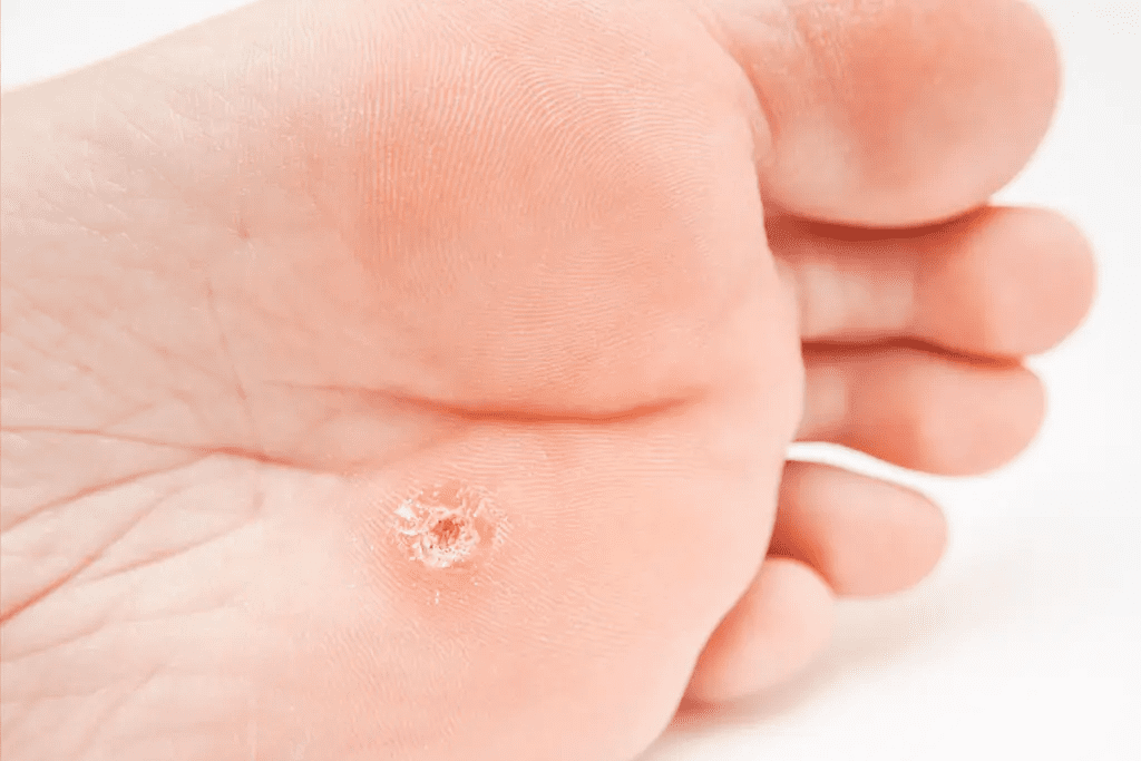 El tratamiento de un papiloma en el pie por tu podólogo