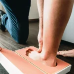 Plantillas para paciente diabético con ampuatción de dedos de los pies.